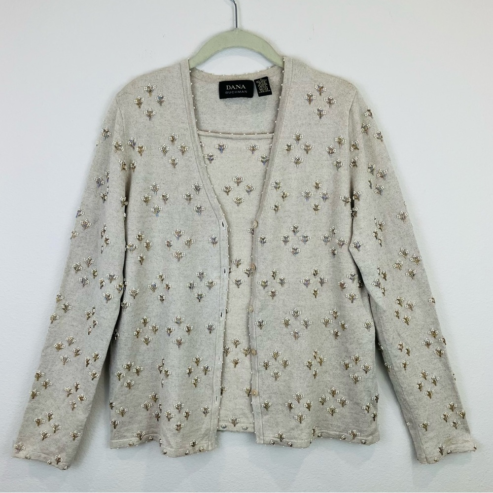 Dana Buchman Beaded Twinset